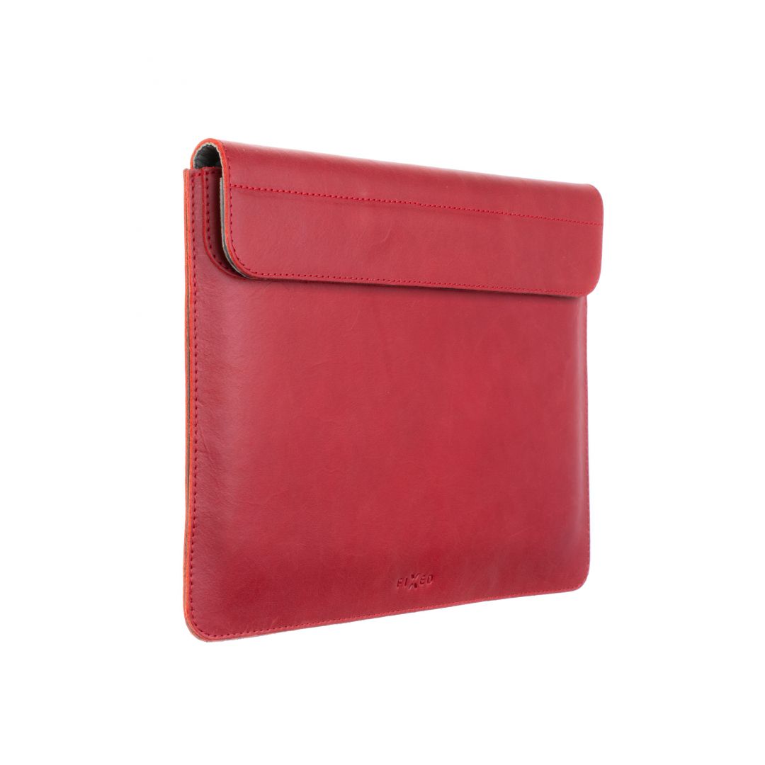 FIXED Leather case FIXED Oxford for Apple MacBook Air 13 " (until 2018), red