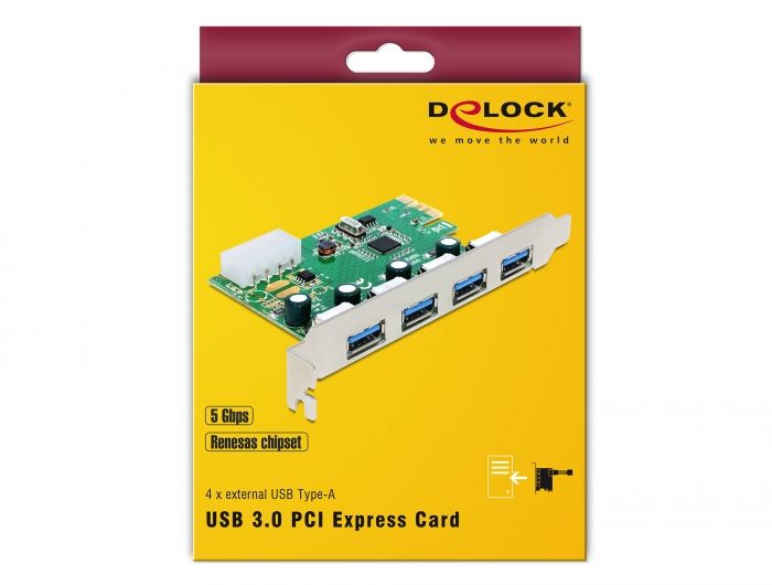 DeLock PCI Express Card > 4x external USB 3.0