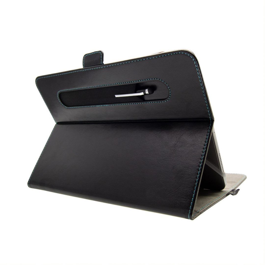 FIXED Novel case fot 10,1" with stand and styus pocket, PU leather, black