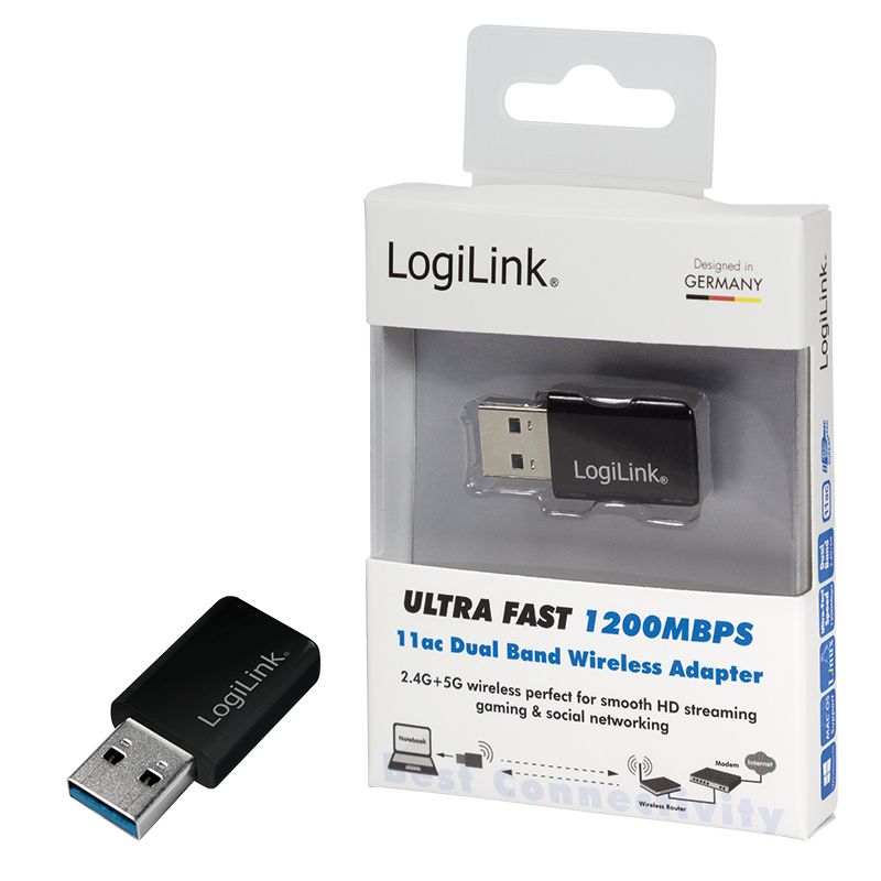 Logilink WL0243 Wireless Ultra Fast 1200 Mbps 11ac Dual Band Adapter