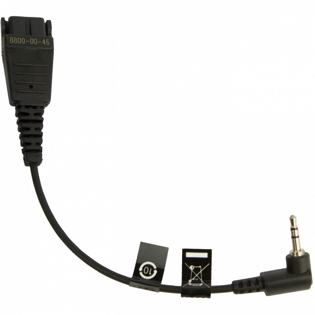 Jabra Quick Disconnect (QD) to 2.5 mm Jack Cord