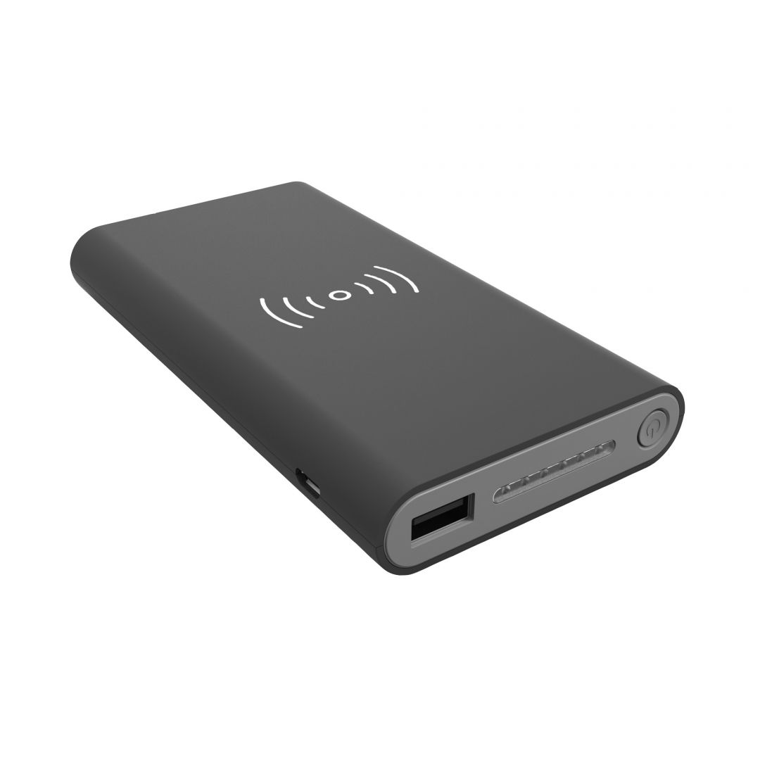 Realpower PB-8000 wireless 8000mAh Black