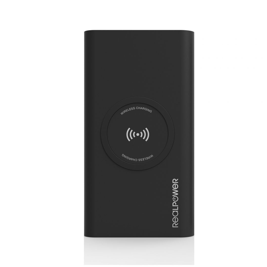 Realpower PB-8000 wireless 8000mAh Black