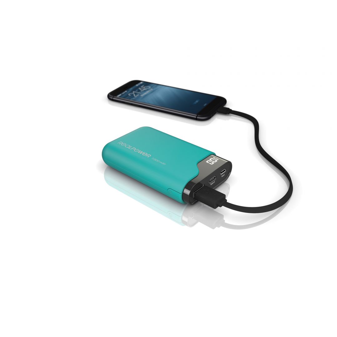 Realpower PB-7500C 7500mAh Green