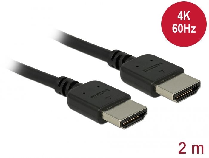 DeLock HDMI -HDMI Premium cable 2m Black