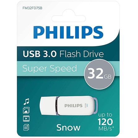 Philips 32GB Snow USB3.0 White/Black