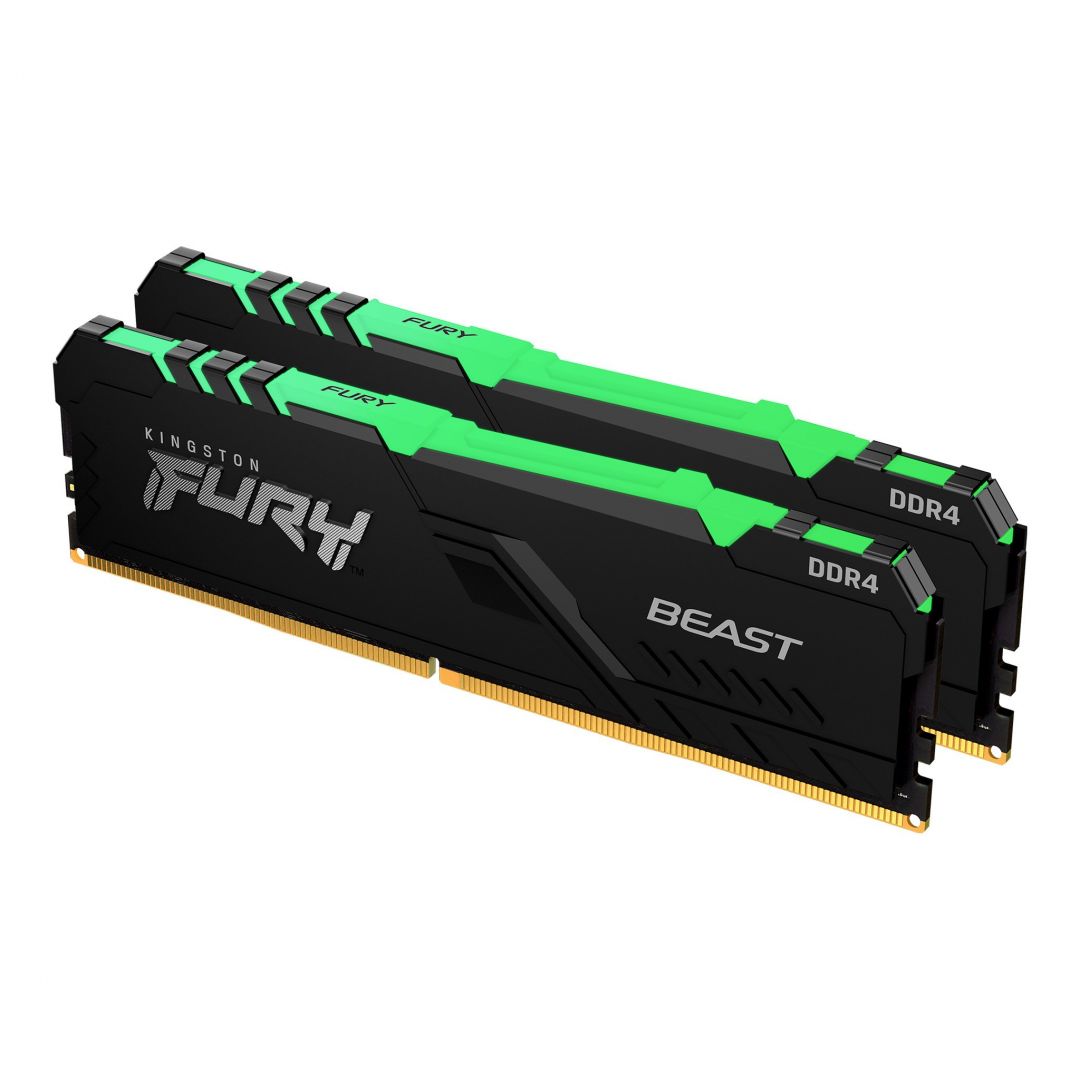 Kingston 32GB DDR4 3200MHz Kit(2x16GB) Fury Beast RGB Black