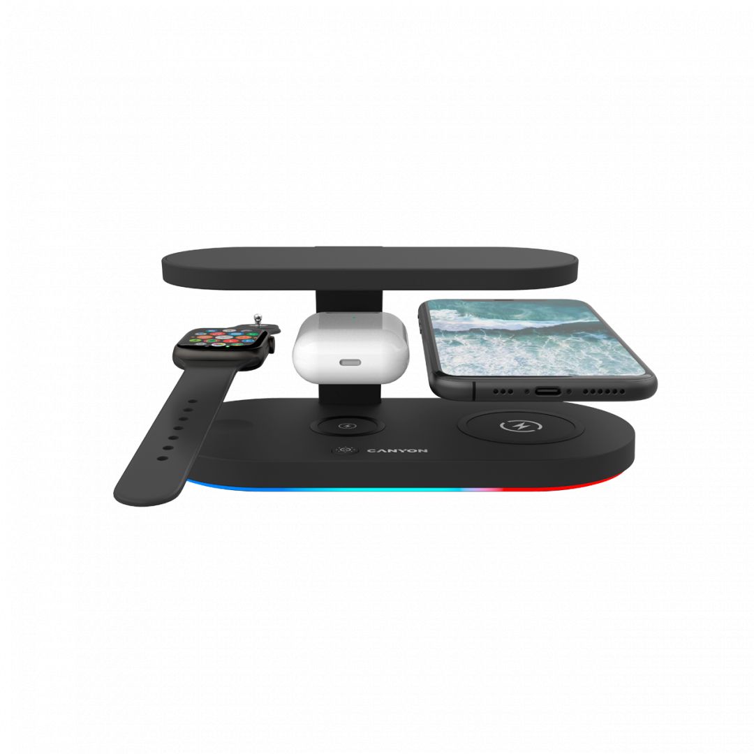 Canyon WS-501 5-in-1 wireless charging station Black