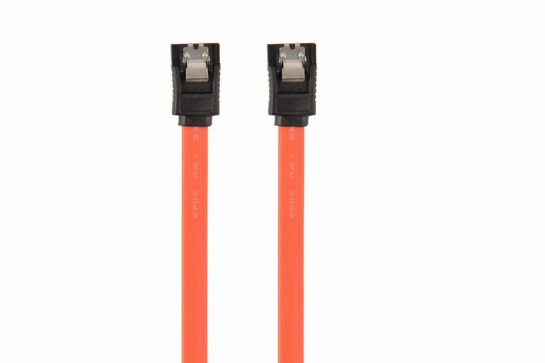 Gembird SATA III Data Cable With Metal Clips 30cm Red