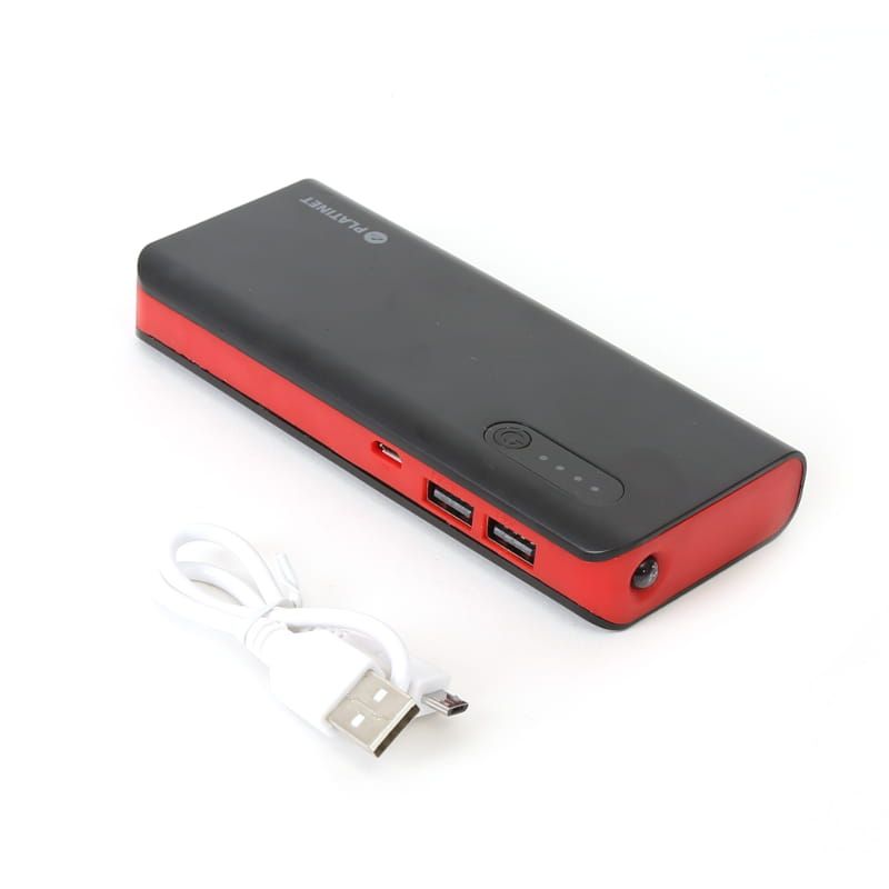 Platinet PMPB80BR 8000mAh Power Bank and Torch + microUSB Cable Black/Red