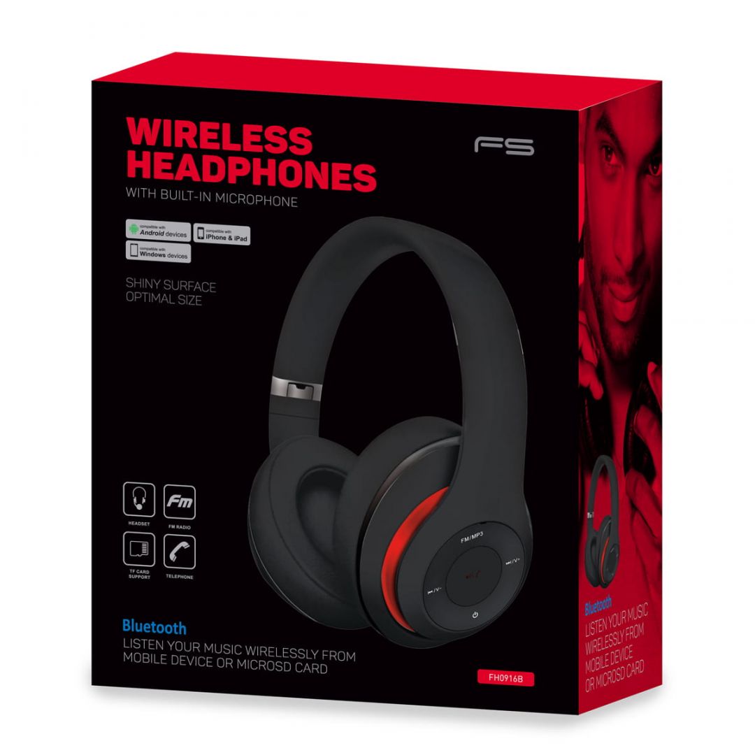 FreeStyle FH0916B Wireless Headset Black