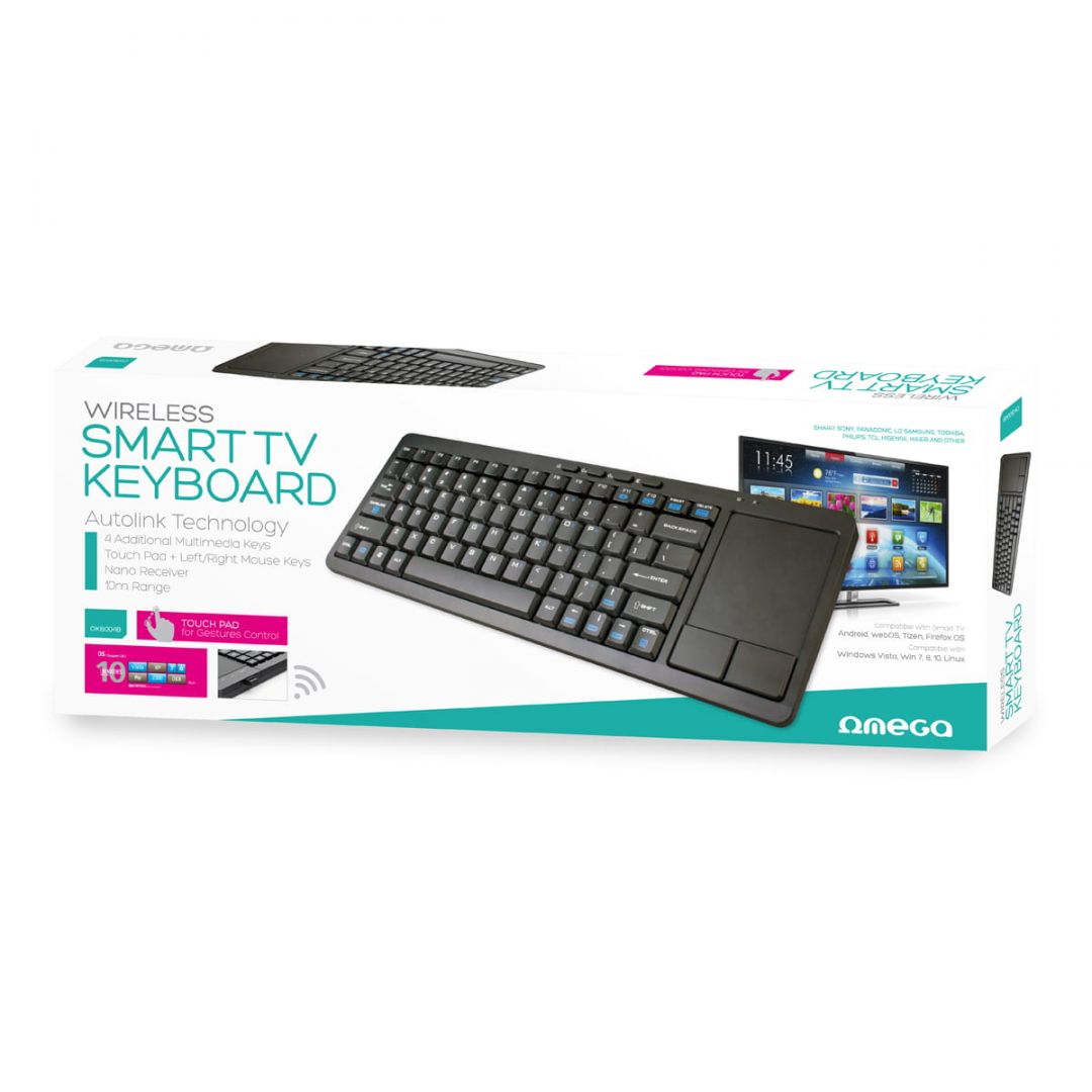 Omega OKB004BIT Wireless keyboard Black IT