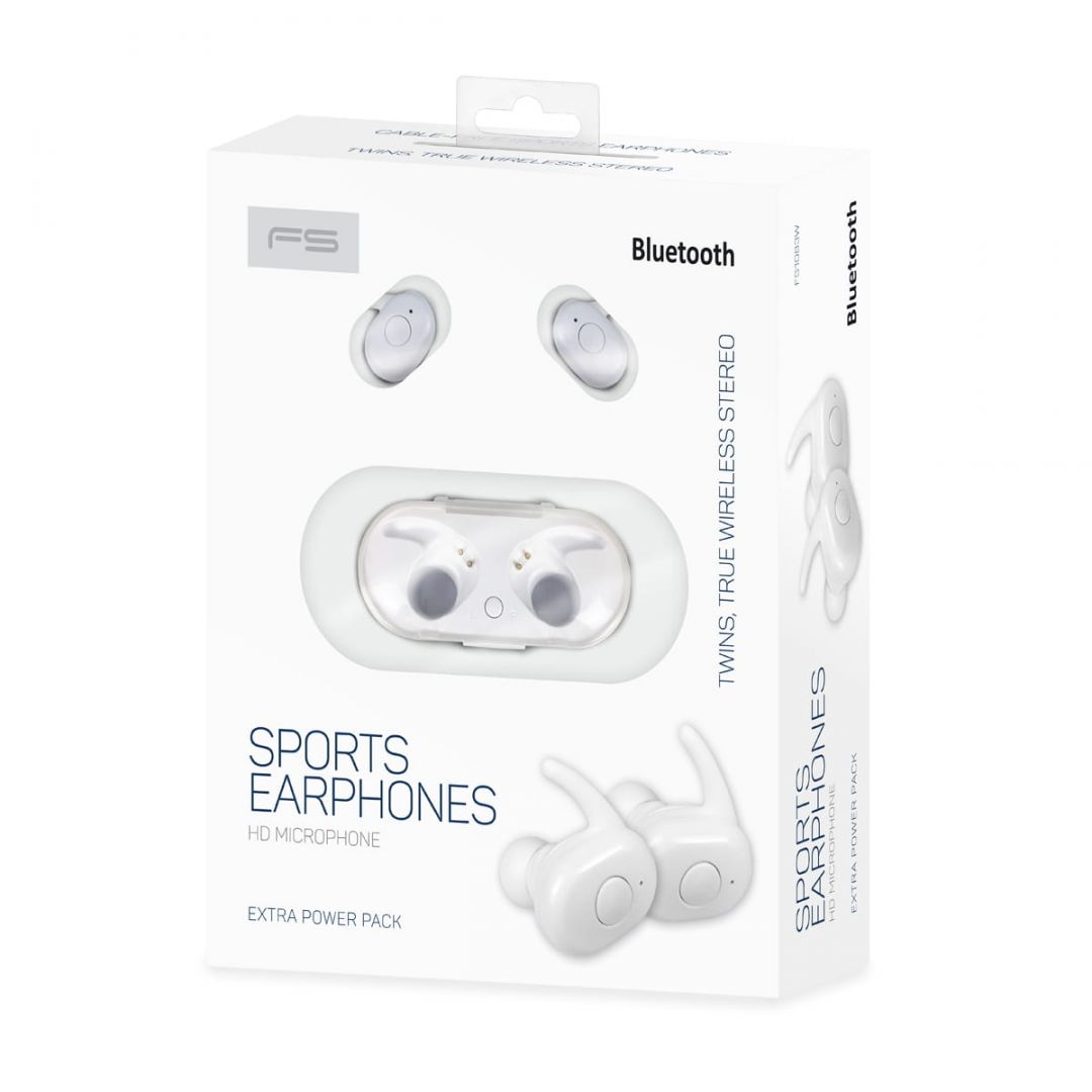 FreeStyle FS1083W Bluetooth Earphone White