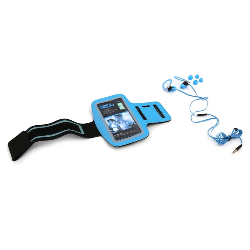 Platinet PM1070 Sport Headset + Arm Band Blue