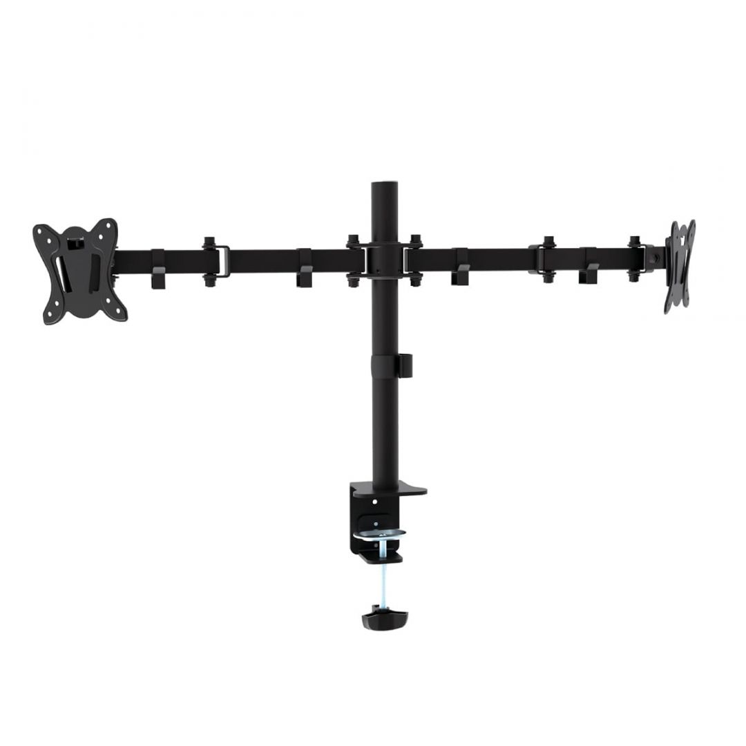 Omega Monitor Desk Mount Double 13"-27" Black