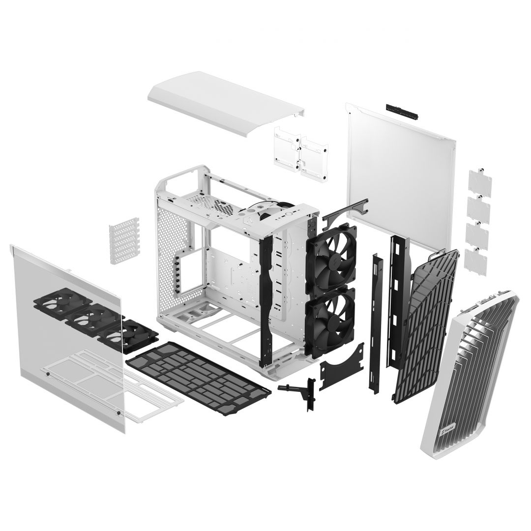 Fractal Design Torrent Tempered Glass Clear White