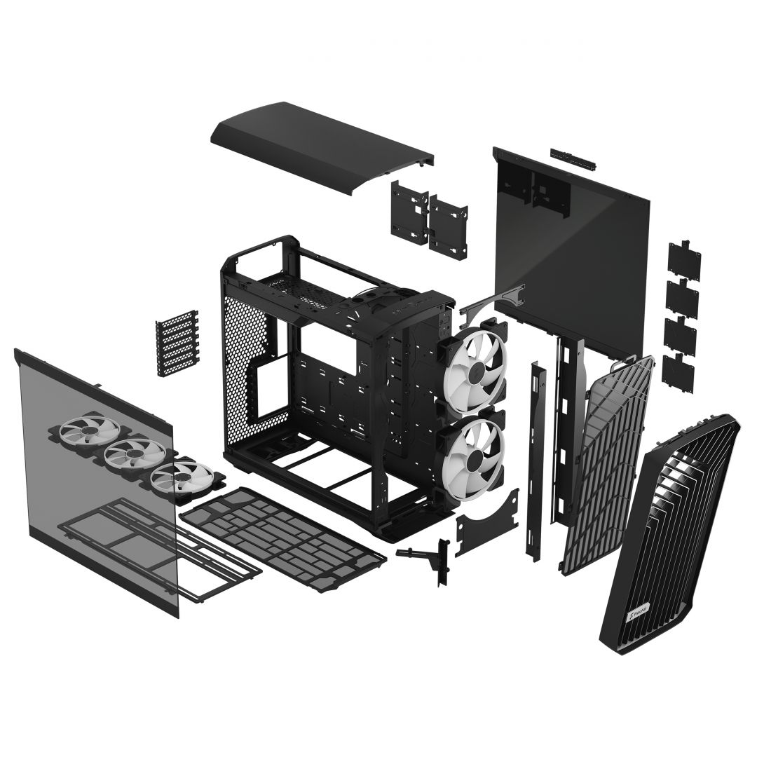 Fractal Design Torrent RGB Tempered Glass Black