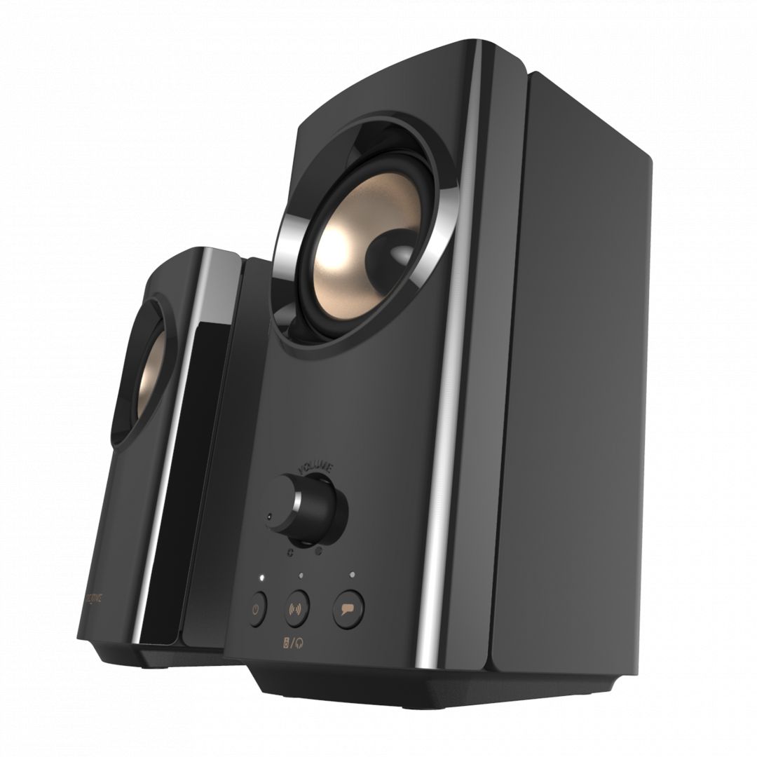 Creative T60 Compact Hi-Fi 2.0 Desktop Speakers Black