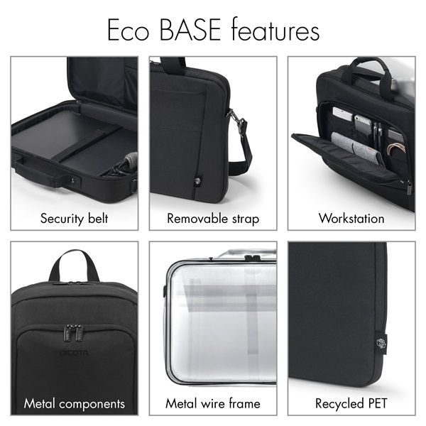 Dicota Eco Multi Base 13-14,1" Notebook Bag Black