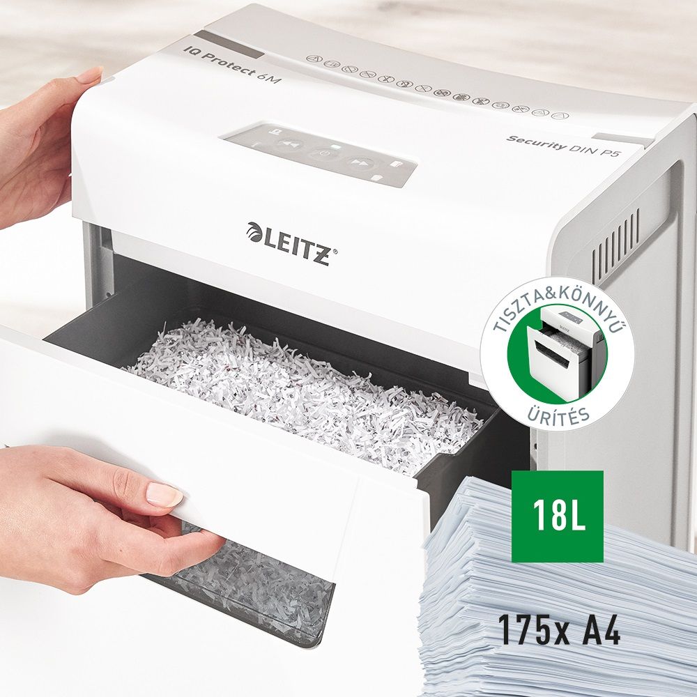 Leitz IQ Protect Premium 6M iratmegsemmisítő White