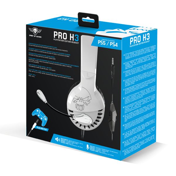 Spirit Of Gamer PRO-H3 PS4/PS5 Headset White