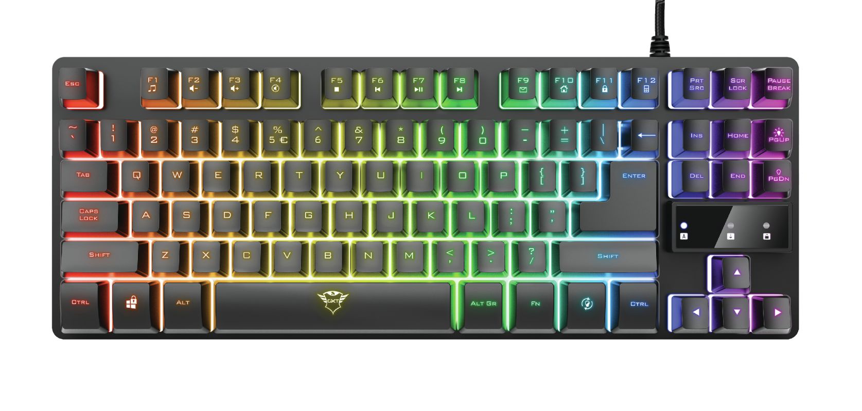 Trust GXT 833 Thado LED Gaming Keyboard Black HUN