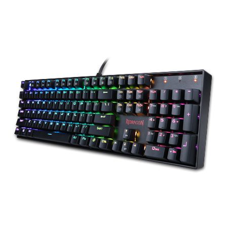 Redragon Mitra RGB Backlit Mechanical Keyboard Red Switches Black HU