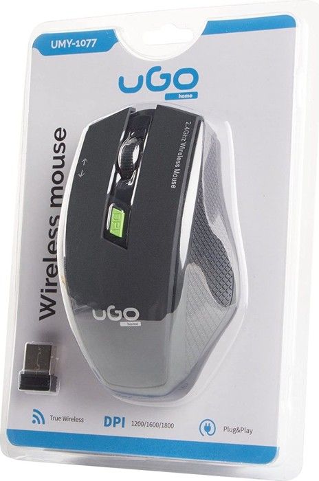 natec uGo Home MY-04 Wireless Mouse Black/Green