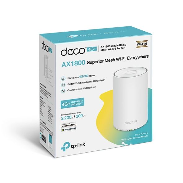 TP-Link DECO X20-4G Wireless Mesh Networking System White (1-pack)