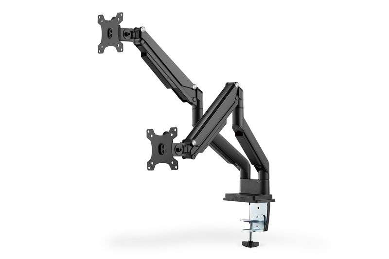 Digitus Universal Dual Monitor Mount with Gas Spring and Clamp Mount