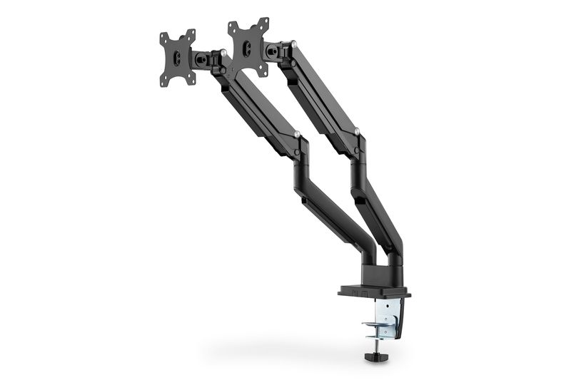 Digitus Universal Dual Monitor Mount with Gas Spring and Clamp Mount