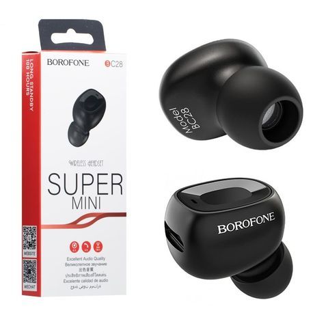 BOROFONE BC28 Shiny Mini Bluetooth Headset Black