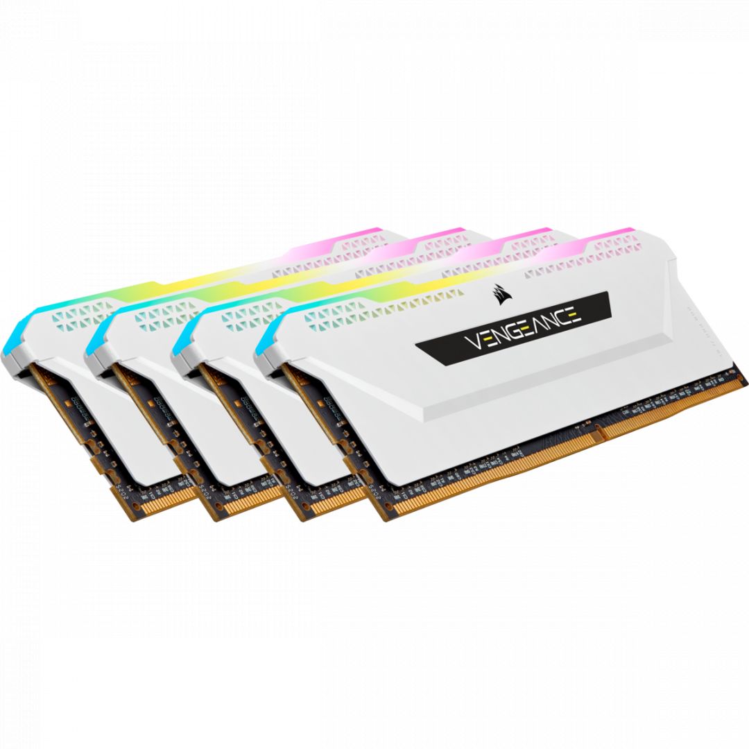 Corsair 128GB DDR4 3200MHz Kit(4x32GB) Vengeance RGB Pro SL White