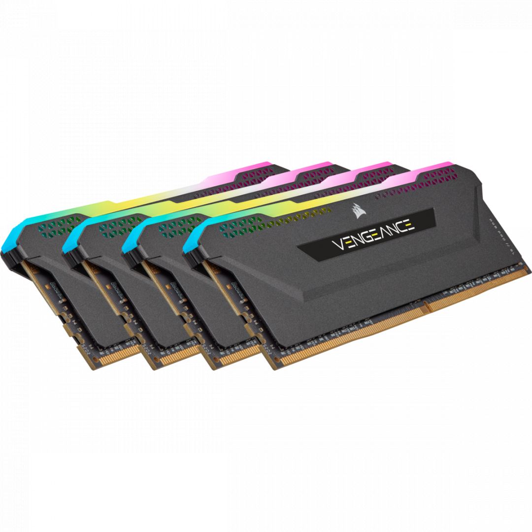 Corsair 32GB DDR4 3200MHz Kit(4x8GB) Vengeance RGB Pro SL Black