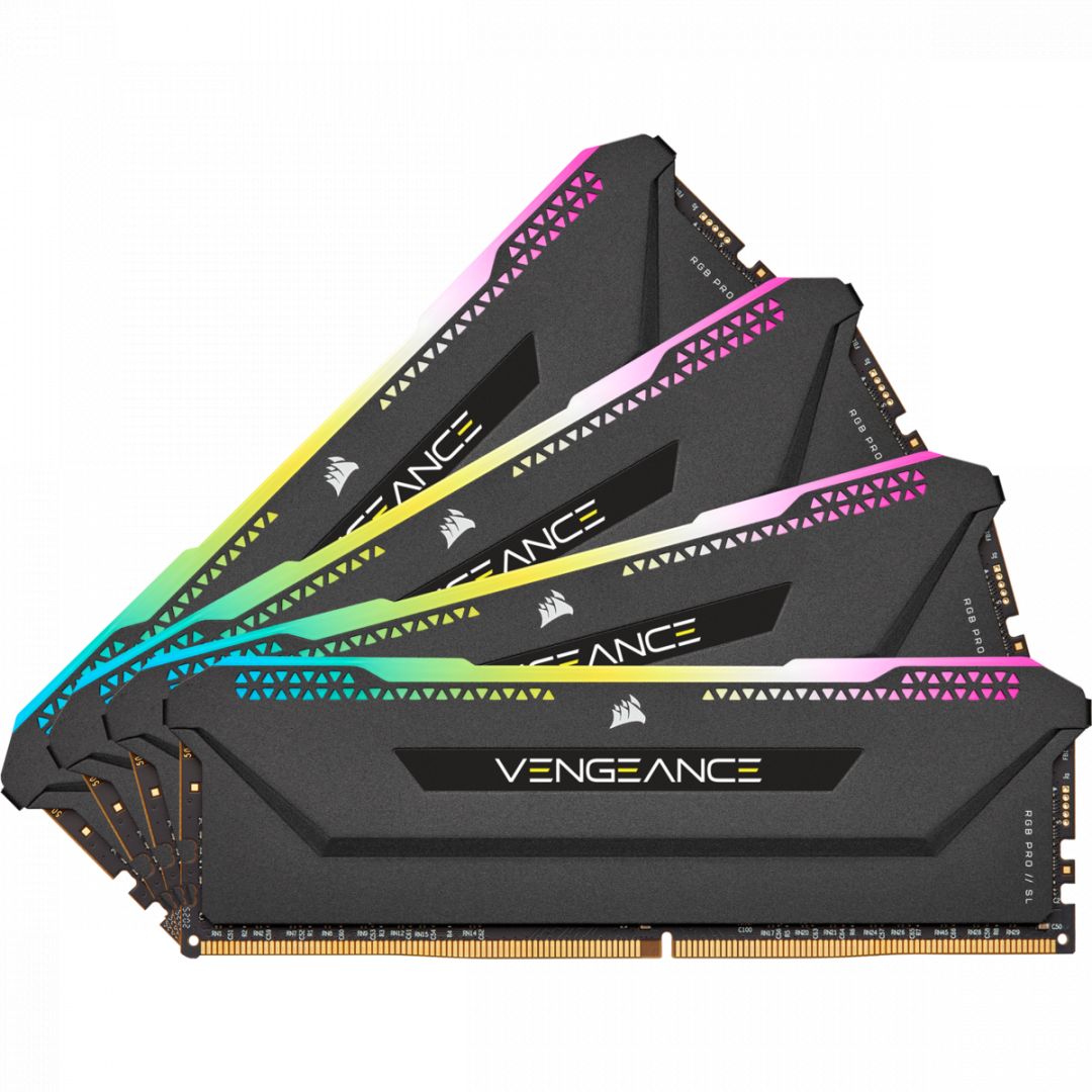 Corsair 32GB DDR4 3200MHz Kit(4x8GB) Vengeance RGB Pro SL Black