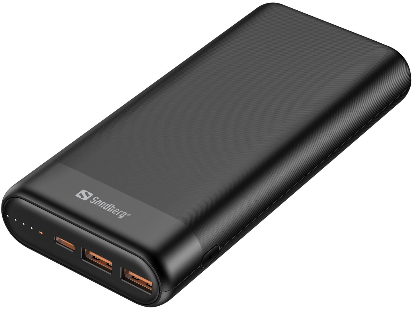 Sandberg 20000mAh Powerbank PD65W+2xQC3.0 Black