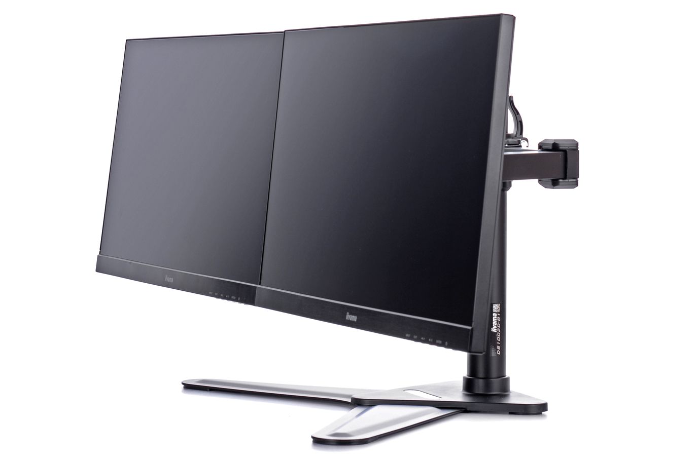 iiyama DS1002D-B1 Comfortable dual desktop stand