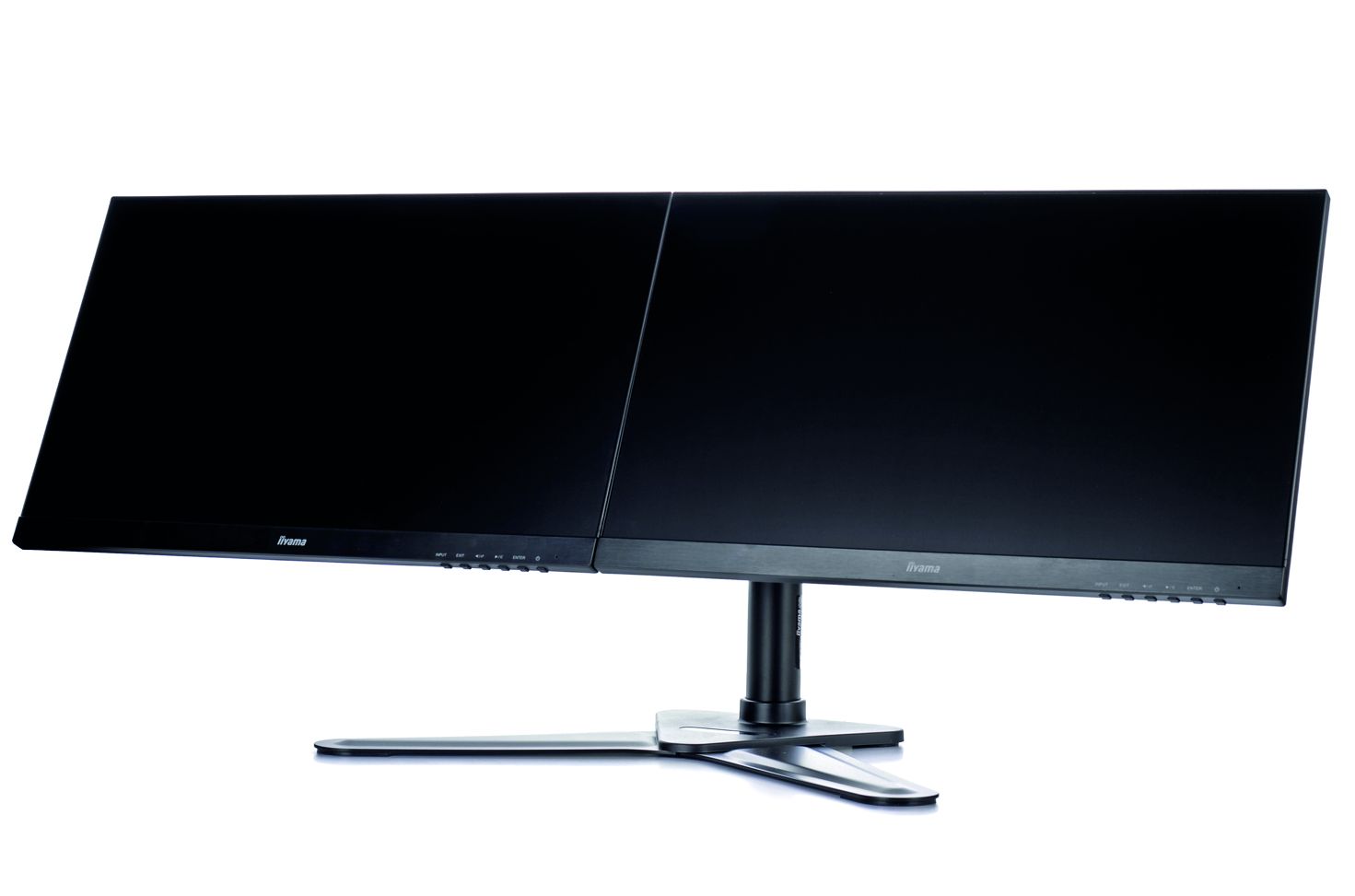 iiyama DS1002D-B1 Comfortable dual desktop stand