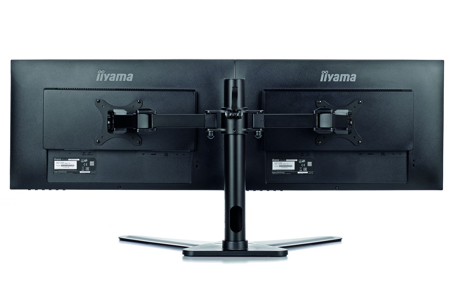 iiyama DS1002D-B1 Comfortable dual desktop stand