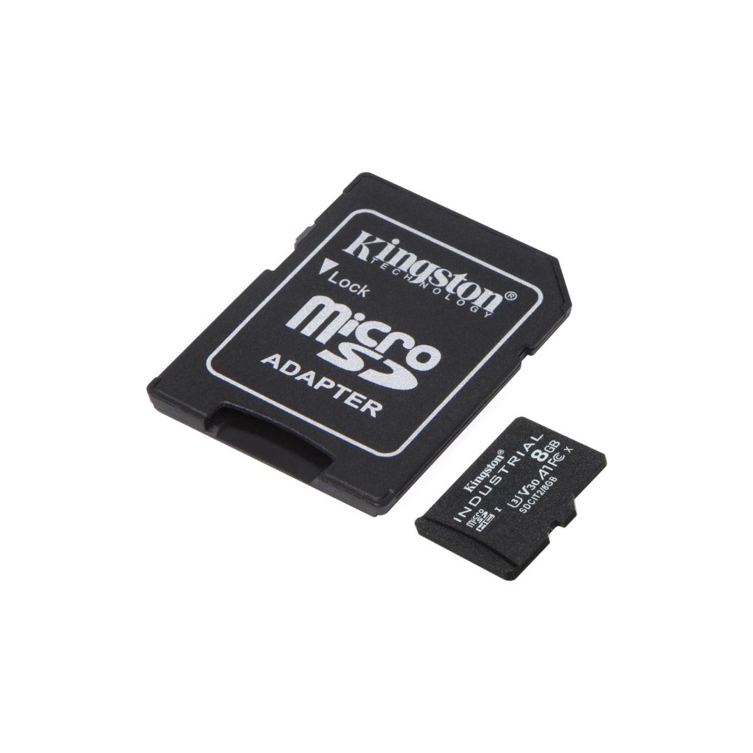 Kingston 32GB microSDHC CL10 U3 V30 A1 Industrial + adapterrel