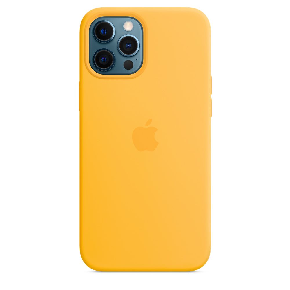 Apple iPhone 12 Pro Max Silicone Case with MagSafe Sunflower