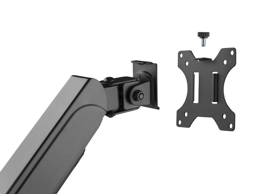 EQuip 17"-32" Dual Monitor Desk Mount Bracket Black