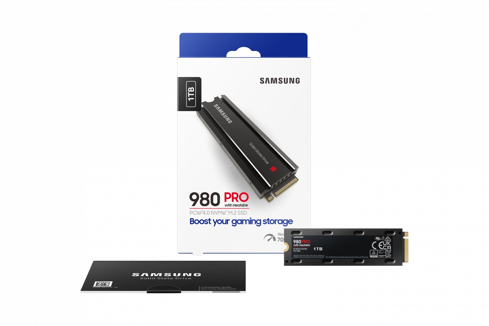 Samsung 1TB M.2 2280 NVMe 980 Pro with Heatskin