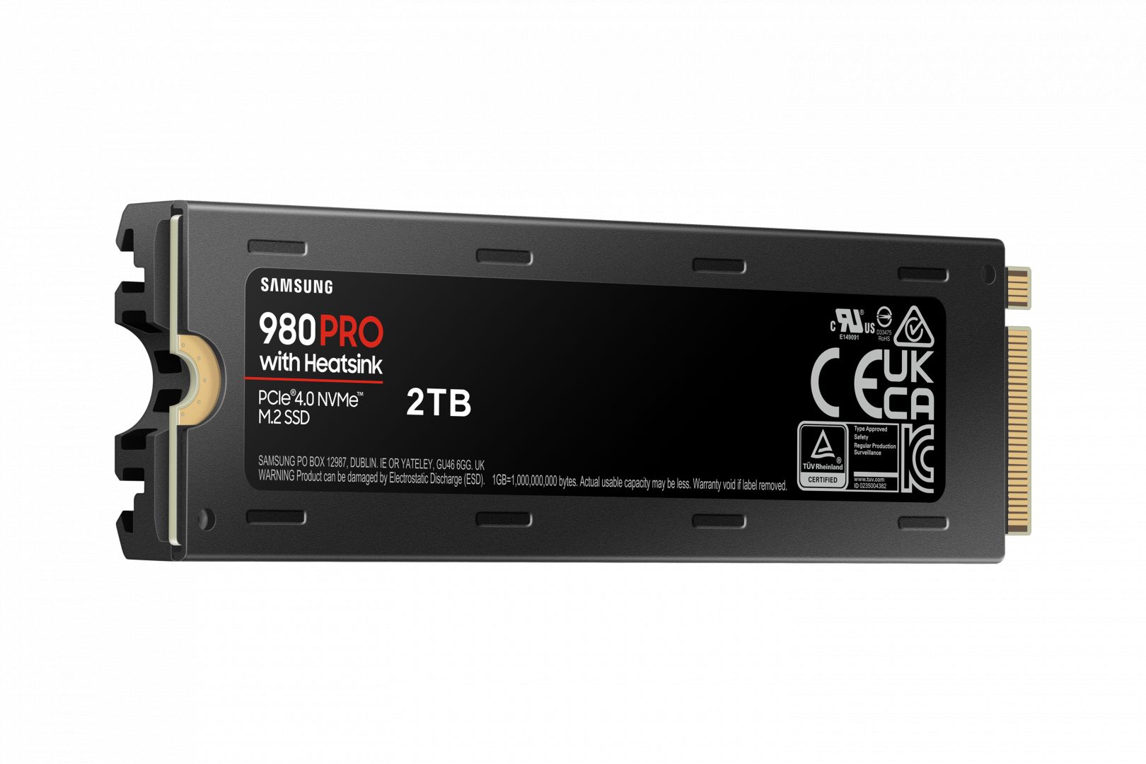 Samsung 2TB M.2 2280 NVMe 980 Pro with Heatskin