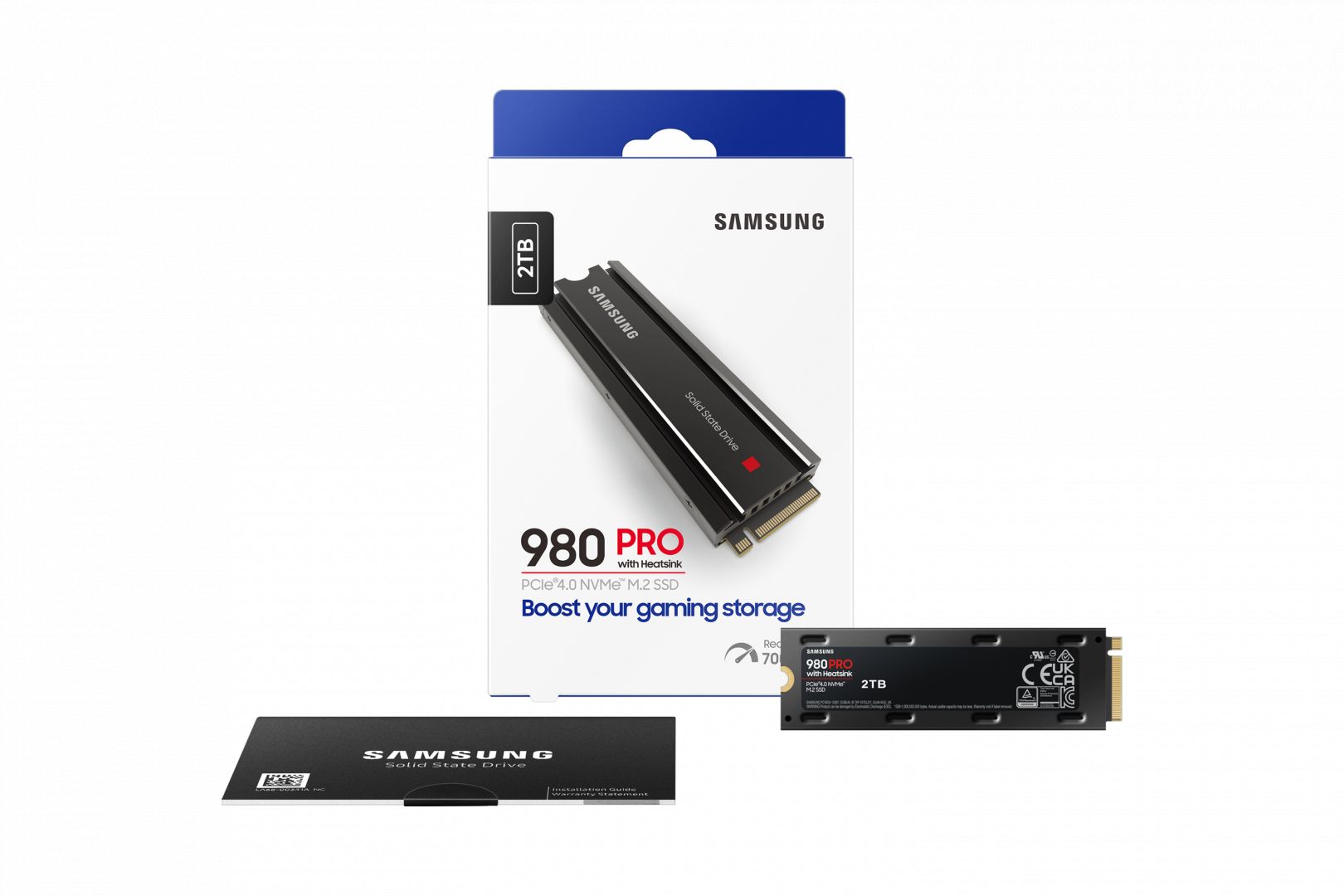 Samsung 2TB M.2 2280 NVMe 980 Pro with Heatskin