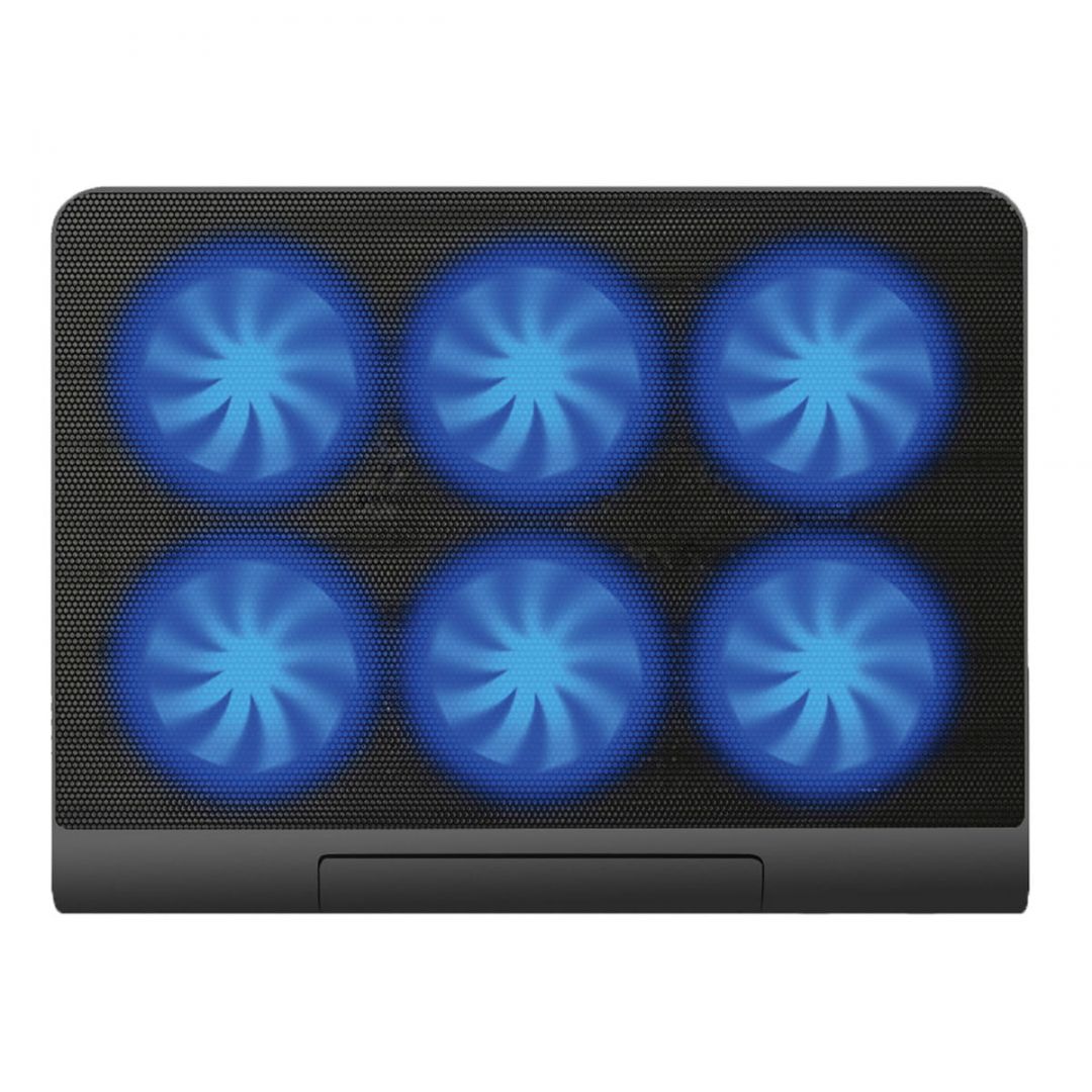 Platinet PLCP6FB Laptop Cooler Pad 6 Fans Blue LED Black