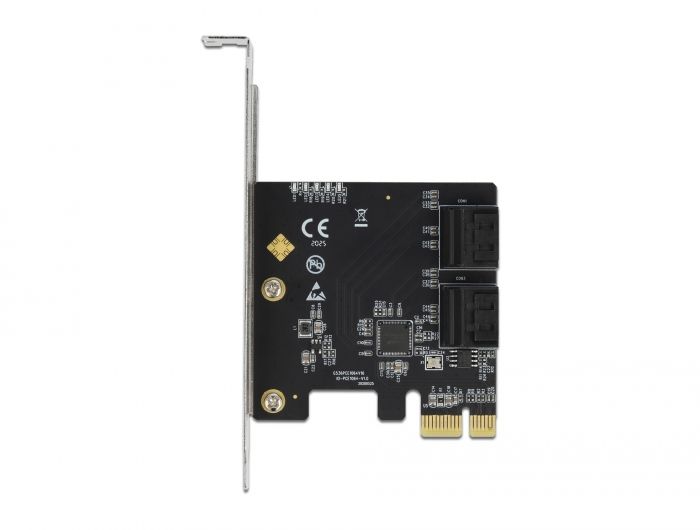 DeLock 4 port SATA PCI Express x1 Card Low Profile Form Factor