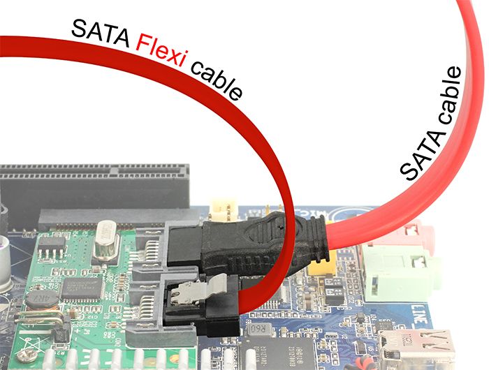 DeLock SATA 6 Gb/s Cable 100cm Red FLEXI