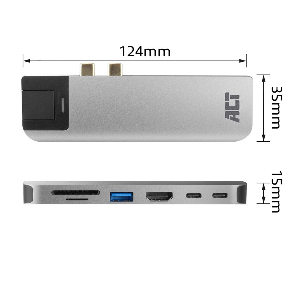 ACT AC7044 USB-C Thunderbolt 3 Multiport Dock - Bontott