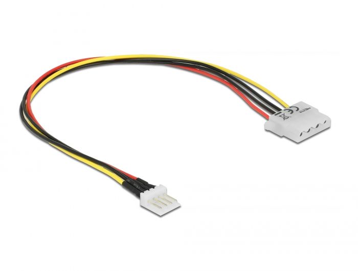 DeLock Power Floppy 4 pin male > Molex 4 pin female 30cm Cable